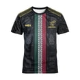 thumbnail image 3 of Mexico 2026 Soccer Cup Crew Neck Jersey for Men, Short Sleeve Football Kit Shirt with Tribal Geometric & "MÉXICO" Print, Breathable Athletic Uniform Top, Lightweight Fan Gear, 1 PC Red L, 3 of 4