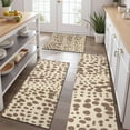 thumbnail image 2 of Beige and Brown Of Leopard Print Kitchen Rugs Sets Of 3,Kitchen Runner Rugs Non Skid Washable,Decorative Kitchen Floor Mats for Kitchen,Sink,Laundry,17"x30"+ 17"x47" + 17"x59", 2 of 6