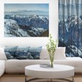 thumbnail image 1 of White Ski Slope Panoramic View - Landscape Artwork Canvas, 1 of 3