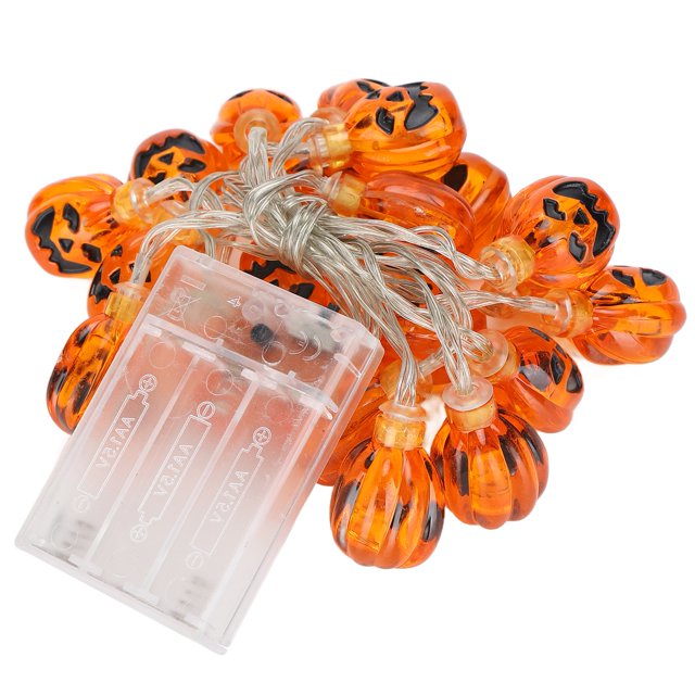 Cadena de luces de calabaza de Halloween, cadena de linternas de calabaza de Halloween Cadena de linternas de calabaza de Halloween Cadena de linternas de calabaza Aspecto llamativo