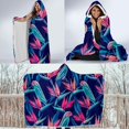 thumbnail image 4 of Couverture à Capuche Motif Fleur Tropicale TF024, 4 of 5