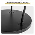 thumbnail image 5 of Hassch Mid-Century Modern 2-Tier Metal Side Table, Compact Round Patio End Table, Indoor Outdoor Plant Stand Drink Table for Apartment Cozy Corner, Black, 5 of 9