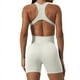 thumbnail image 3 of Conjunto de una pieza para mujer, ropa de entrenamiento, traje de Yoga, deporte de baile, mono de mujer, pantalones cortos negros, mono, Yoga, gimnasio, modelo, ropa deportiva, 3 of 5