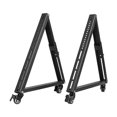 thumbnail image 3 of 1 Paire de Supports TV Roulants Support Mobile avec Roues pour Téléviseurs LED LCD Plats et Incurvés de 32-55 Pouces Chariot TV Réglable en Angle, 3 of 5