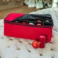 thumbnail image 7 of Santa's Bags Three Tray Ornament Storage Bag w/ Side Pockets, 7 of 7