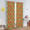 thumbnail image 2 of Goory 2PCS Rideaux de Luxe Décoration à la Maison Longs Rideaux de Noël Rod Fenêtre Rideaux Traitements Chambre Style-B W: 51 "x H: 83", 2 of 6