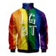 thumbnail image 2 of Chaqueta con cremallera y estampado 3D de arcoíris LGBT para hombres y mujeres, chaqueta holgada de manga larga con estampado del Día del Orgullo Gay, chaqueta con personalidad, top de calle, 2 of 4