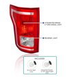thumbnail image 4 of Spec-D Tuning Left Driver Side Red Factory Style Tail Light Compatible with 2015-2017 Ford F150 F-150 Truck, 4 of 5