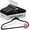 Black, variant on DEILSY White Hangers 50 Pack - Thin slim Space Saving, Plastic Hangers, Non Velvet Plastic hanger for Closet Organization Hanger for clothes adult