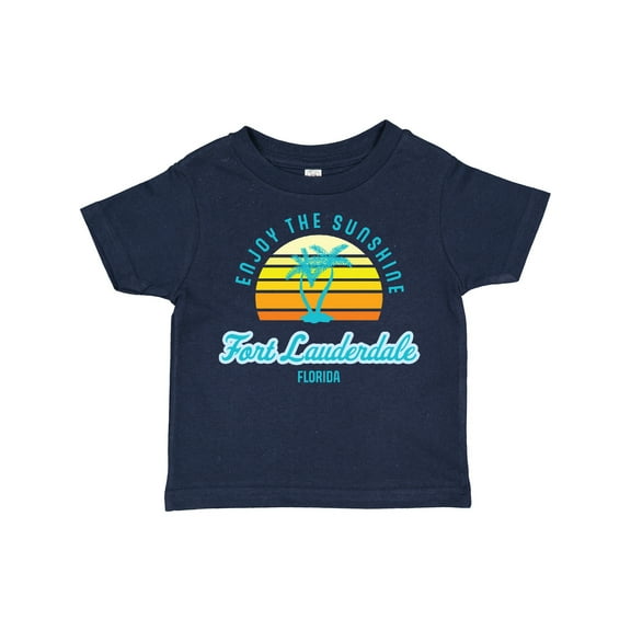 Inktastic Summer Enjoy the Sunshine Fort Lauderdale Florida in Blue Boys or Girls Toddler T-Shirt