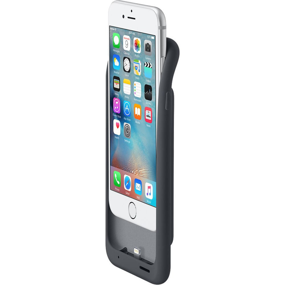Comercio Incompetencia Amado Apple Smart Battery Case for iPhone 6s and iPhone 6 - Charcoal Gray -  Walmart.com
