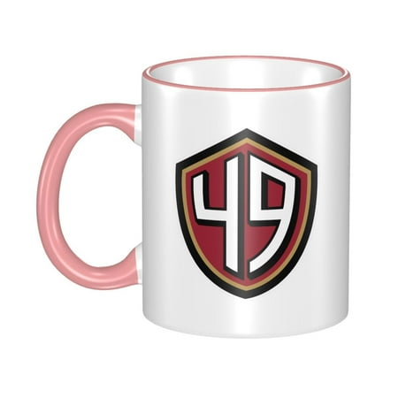 

San_Francisco_49ers 11 Oz Originality Coffee Mugs Large Water Mugs With Handle Porcelain Coffee Cup Thank You Gifts For Mom Dad And Friends Pink