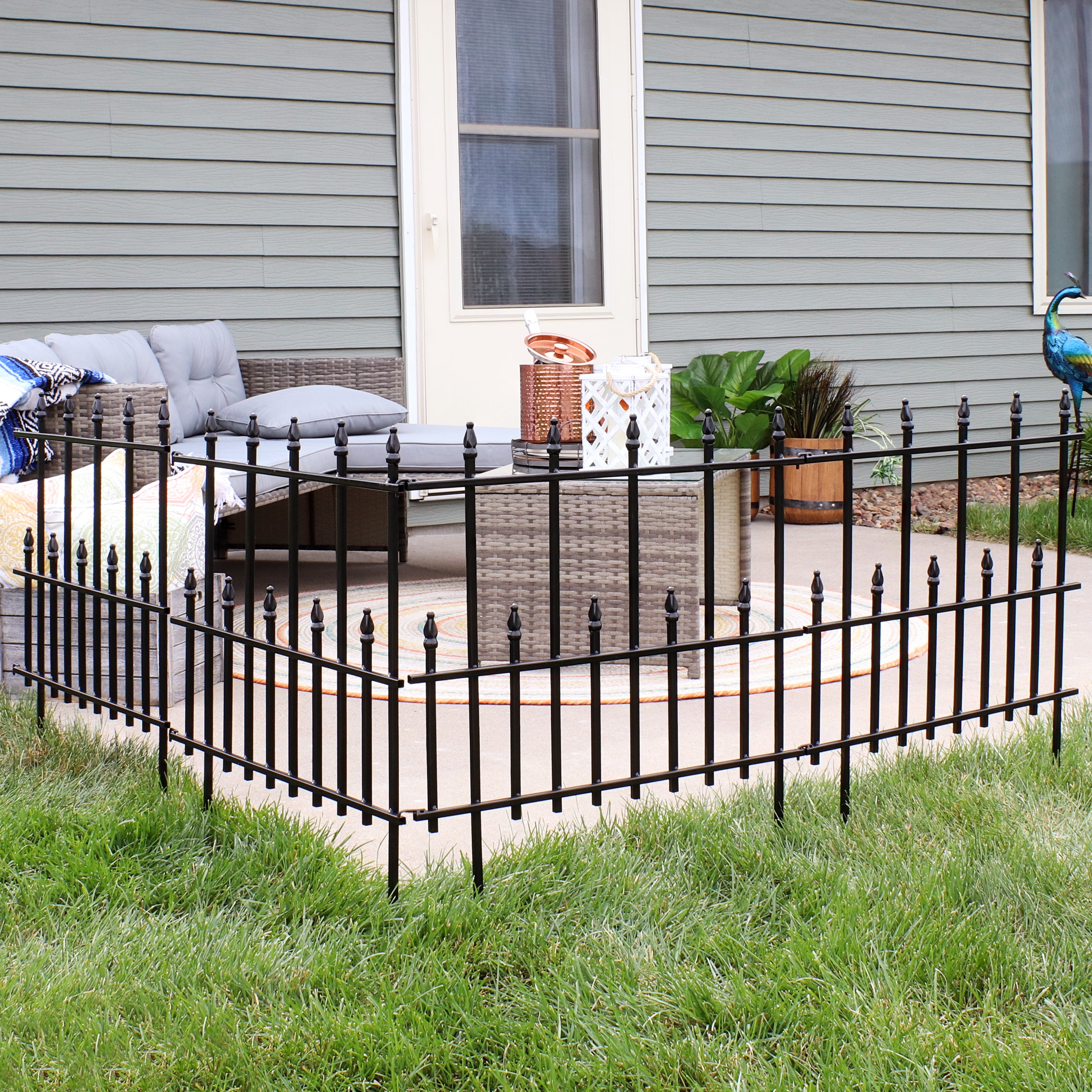 black steel fence panel black steel fence panel