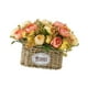 thumbnail image 4 of Flores artificiales con cesta para centro de mesa, decoración del hogar, regalo, suministros para fiestas Naranja, 4 of 9