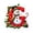 Red, Green, White, variant on Gqqkzmb Letter Ornaments for Christmas Tree Decorations - Personalized Hanging Pendant Xmas Alphabet for Christmas Initial Ornaments, DIY Craft Ornaments, Original Gifts for Family Friends (O)