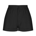 thumbnail image 3 of Abcnature Plus Size Shorts, Womens Athletic Shorts, Fashion Women Shorts, Summer Casual Loose Solid High Waist Short, Comfy Beach Shorts, Yoga Pants, Cycling Sport Shorts Black XL, 3 of 4