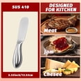 thumbnail image 4 of Bxaolu 2-Piece Spreader Knife Set, Stainless Steel for Cheese Butter Jam, Dishwasher Safe Kitchen & Serving Utensils, Gift for Wedding Housewarming Christmas, 4 of 9