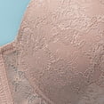 thumbnail image 5 of Gymayou Women Thin Floral Lace Underwire Bra Gentle Lift Push Up Shaping Adjustable Smooth Straps Breathable Comfort Lingeries Khaki 85, 5 of 9