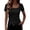 Black, variant on T-Shirt Women Short Sleeves Black Basic Tees Summer Tops Cute Womens Tops
