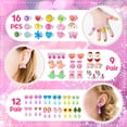 thumbnail image 2 of Juego de joyas para niños FOVRPUIB, 29 piezas, juguetes con unicornios y princesas, 2 of 8