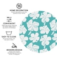 thumbnail image 3 of Lsque Vintage Floral Pattern 4" Drink Coasters Set of 4, PVC Leather Absorbent Coasters, Table Coaster Set Decorative Coffee Cup Coasters Housewarming Gift -Round Shape, 3 of 6