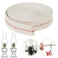 thumbnail image 7 of Cotton Oil Lamp Wick, Replacement Lantern Wick for Oil Lamp and Burners for Kerosene Burner Lighting & Paraffin,Cotton Oil Lamp Wick Set Flat Replacement Wicks for Home Outdoor Lighting(White,), 7 of 7