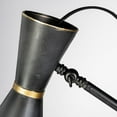 thumbnail image 6 of Mercana Eris III Black And Brass Metal Cone Shade Floor Lamp 68977, 6 of 7