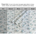 thumbnail image 5 of RUVANTI 100% Organic Cotton Sheets - California king Sheet Sets - 4 Piece Percale Weave Bedding, Crisp, Cooling & Breathable, Soft & Durable, 16" Deep Pocket, Hotel Quality Sábanas - Blue Rose, 5 of 6
