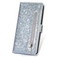 thumbnail image 4 of Case for FOXDOCK Samsung Galaxy A04s Glitter Zipper Wallet Case with Short Hand Strap, 4 of 4