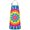 Colorful Rainbow Tie-1, variant on Colorful Rainbow Tie Dye Spiral Pattern Apron-Garden Aprons for Women with Pockets-Cotton Linen Waterproof Kitchen Cooking Gardening Aprons Adjustable for Kitchen,Cooking,BBQ and Salon 33x27 Inch