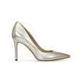 thumbnail image 2 of Sam Edelman Womens Hazel Leather Metallic Pumps Gold 8.5 Medium (B,M), 2 of 3