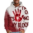 thumbnail image 2 of Sudadera con capucha sangrienta con letras que salvan vidas impresas en 3D para hombre, divertida sudadera de Halloween, sudadera con capucha para hombre, sudadera con capucha de terror informal, 2 of 5