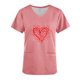 thumbnail image 4 of Blusas de Manga Corta para las Mujeres Casual V-Cuello Impreso Bolsillos Blusa, Poliéster Ligero Top para el Uso Diario, Fiesta Y Toda la Temporada, 4 of 4