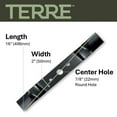 thumbnail image 5 of Terre Mulching Lawn Mower Blade, 16 Inch, for Ryobi RY40100, RY40104, P1102, P1100, 5 of 7
