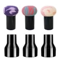 thumbnail image 1 of 3pcs Powder Puff Mushroom Makeup Sponge Blender Puff With Handles and 3 Holder, 1 of 5