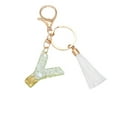thumbnail image 3 of YFGEFTR Initial Letter Keychain for Women Birthday gift To Little Girls Tassel Butterfly Pendant Key Ring for Backpack, 3 of 3