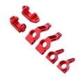 thumbnail image 1 of RC Car Front Steering Blocks Caster Blocks Rear Stub Axle Carriers Kit 2PCs Front Steering 2PCs Rear Stub Axle Aluminum Alloy Replacement for Slash 2WD, 1 of 7