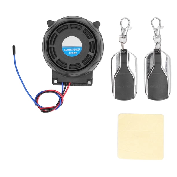 Sistema de alarma de seguridad para motocicletas antirrobo con 2 mandos a distancia, 12 V, impermeable, universal.