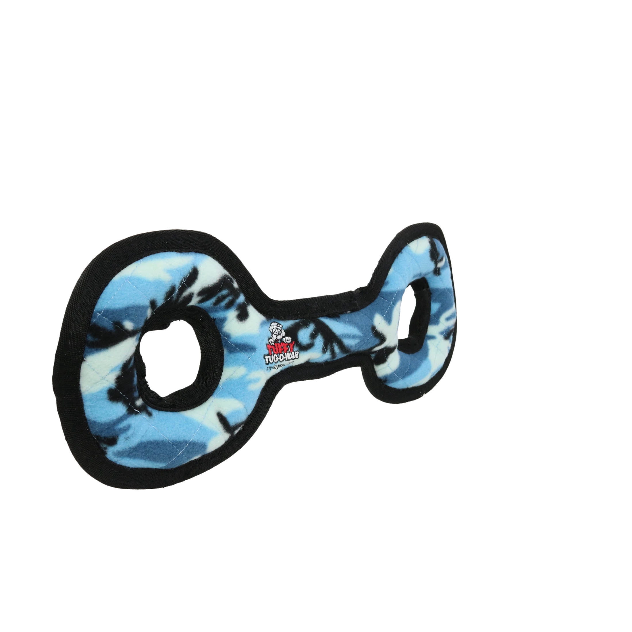 Tuffy Medium Tug-O-War Blue Camo Durable Plush Squeaky Dog Toy