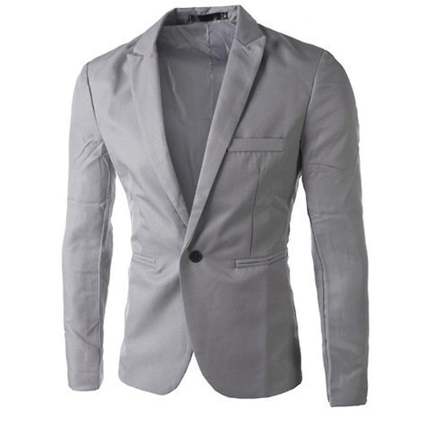 Men Business Formal Blazer Coat Slim Fit Wedding Suit Jacket zhangyuxiang LED