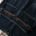thumbnail image 4 of 2025 Fall Fashion Women's Denim Pencil Skirt, High Waist Slimming Mid-Length Bodycon Skirt with Back Slit, 4 of 7