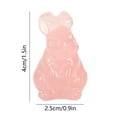 thumbnail image 3 of SLYNSHome Crystal Rabbit Figurines Pink Easter Bunny Figurine Decorations Art Animal Paperweight Easter Home Spring Decor Creative Gift, 3 of 7