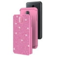 thumbnail image 2 of For StraightTalk Samsung Galaxy J7 Crown (S767VL) Case w/[HD Screen Protector] Glitter Sparkle Shiny Bling Shock Proof Dual Layer Case Cover - Hot Pink, 2 of 4
