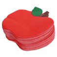 thumbnail image 1 of SHOWERORO Preschool Celebration Napkins 100Pack Red Apple Shaped Tableware, 1 of 5