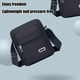 thumbnail image 5 of Bolsa de pecho cruzada para hombres y mujeres – Múltiples bolsillos, correa ajustable, tela duradera, compartimentos con cremallera, ajuste seguro, ligera, encaja 9,1"x7,9"x2,8" –, 5 of 6