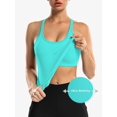thumbnail image 5 of ANFERRY Women's Ribbed Workout Tank Tops with Built in Bra Racerback Athletic Top, 5 of 8
