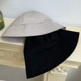 thumbnail image 6 of CoCopeaunts Women Summer Bucket Hat Pure Color Sunbonnet Fedoras Outdoor Fisherman Hat Beach Unisex Folding Cotton Basin Hat, 6 of 8