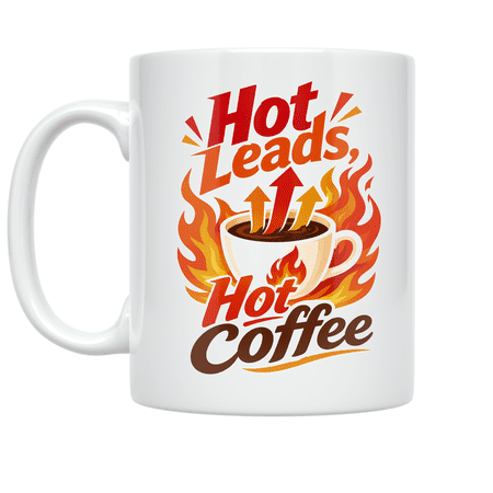 Hot Leads Hot Coffee - Marketing Enthusiast - 11 oz Ceramic Coffee Mug