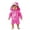 C125/Hot Pink156, variant on Rggeeun Child Boys Swimsuit Set 3Pc Cute Striped Pattern Long Sleeve Crew Neck Front Zipper Top & Elastic Waist Swim Trunks with Hat for Summer Pool Training Classic Swim Wear,Purple,6-12 Months