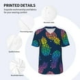 thumbnail image 5 of Fotbe Abstract Bright Pineapple Fruit Retro Baseball Jersey Shirt for Men and Women, Casual Short Sleeves Button Down T-Shirt-X-Large, 5 of 9